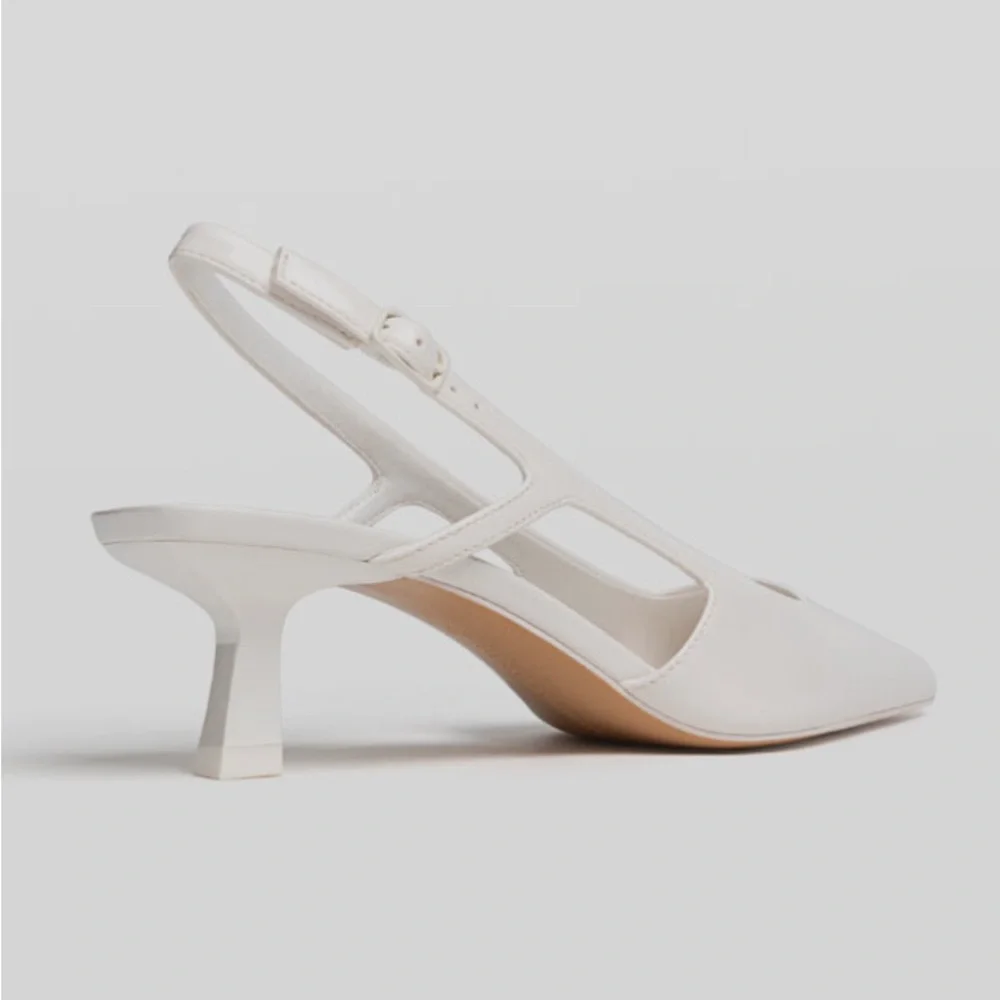 Stradivarius pointed-toe kitten heel slingbacks - Picture 2 of 7